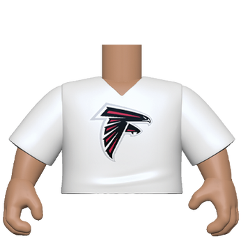 PY: Torso- ML SK3- VNeck(WH) Falcons, Image 1